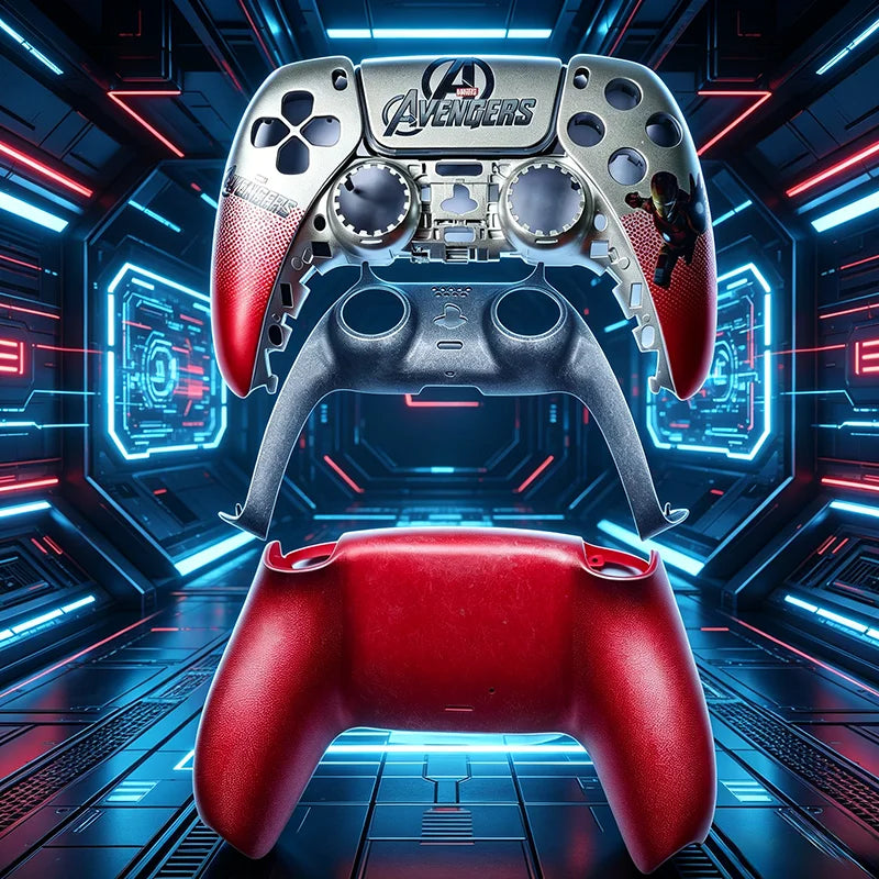 PS5 controller replacement case, PS5 game controller modification and repair accessories, creative design for PS5 game controlle
