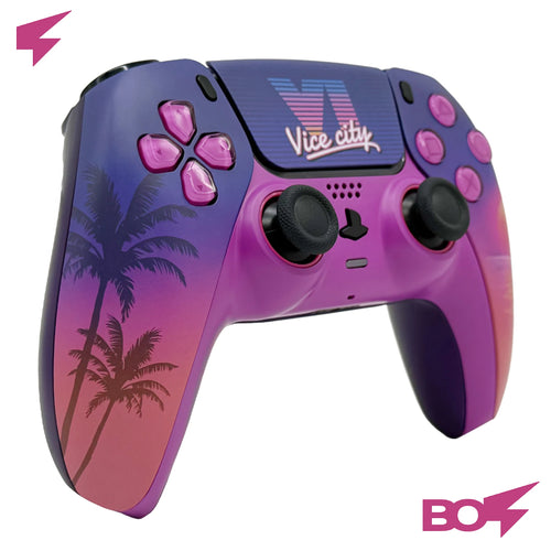 Sunset City PS5 Controller-Frontschale mit Touchpad für DualSense-Controller, Ersatz für BDM-010 bis BDM-060