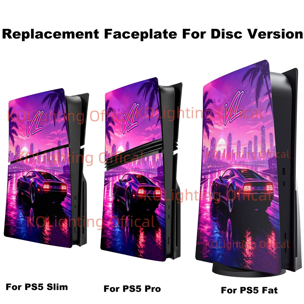 GT Edition PS5 Side Panels — Faceplate Cover for PS5 Fat, Slim & Pro Console
