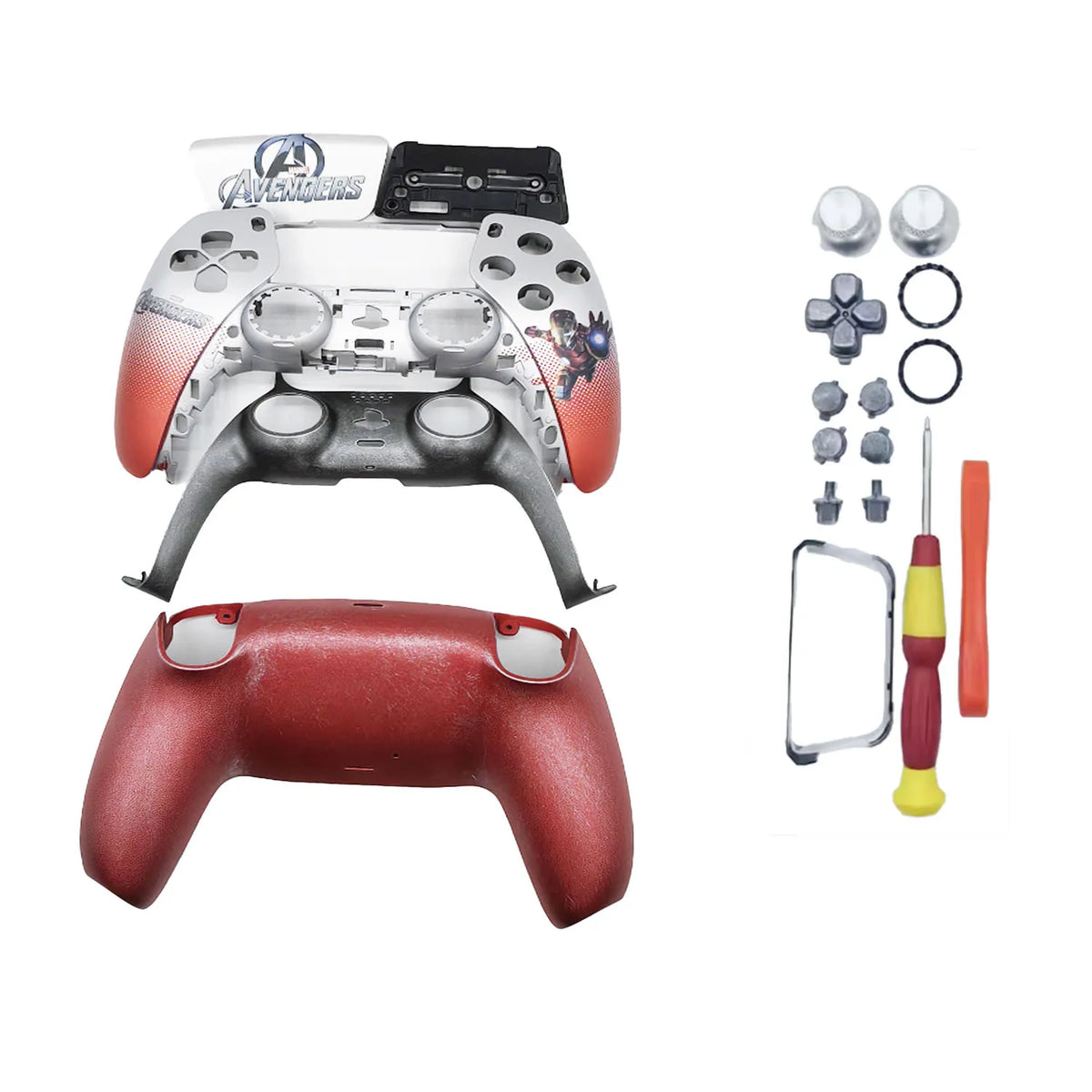 PS5 controller replacement case, PS5 game controller modification and repair accessories, creative design for PS5 game controlle
